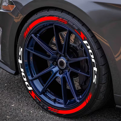 🔥 4PCS 3D Tire Lettering Stickers | Waterproof Universal Wheel Sidewall Decals