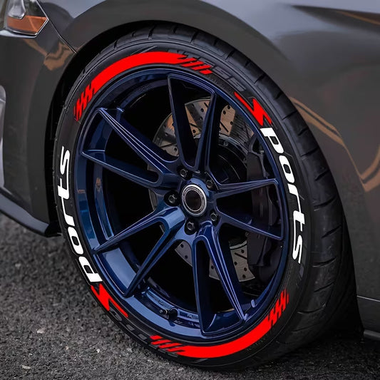 🔥 4PCS 3D Tire Lettering Stickers | Waterproof Universal Wheel Sidewall Decals