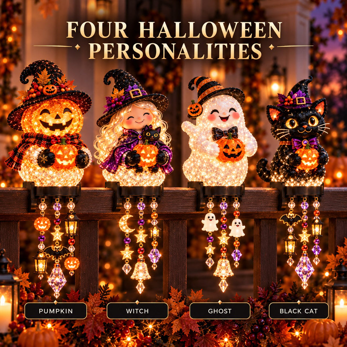 ⏰ LAST DAY 49% OFF -🎃 Halloween Porch Magic Cascade Railing Lights