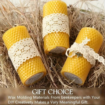 🔥 LAST DAY 49% OFF-🕯️DIY Beeswax Candle Making Kit (12-Piece Set) – Create Your Own Cozy Glow!
