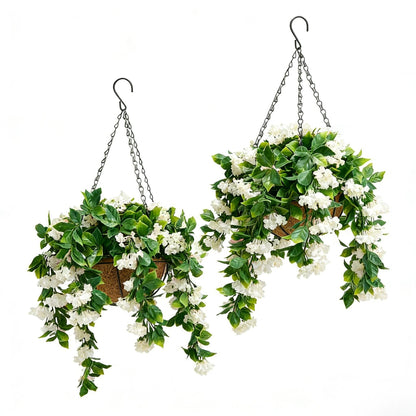 ✈️Free Shipping🌺Faux Crepe Myrtle Hanging Baskets – Ultra-Realistic🌸✨