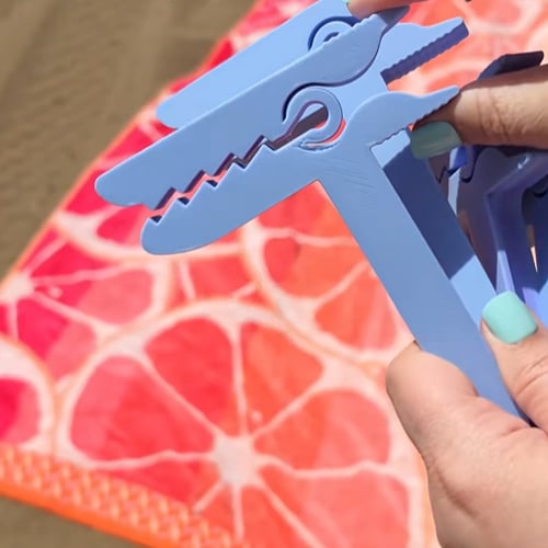 🦖 Dinosaur Shape Beach Towel Clips | Windproof Sand Secure Holder