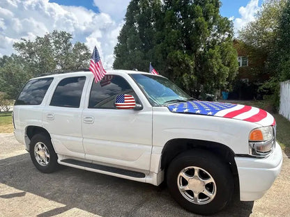 🔥65K+ Sold American Eagle Car Hood Flag Cover 🇺🇸🦅 No Glue, No Tools, Install in 1 Minute 🚗