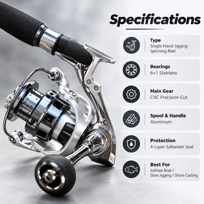 🔥 Last Day 50% OFF -🎣 Single-Hand Jigging Reel