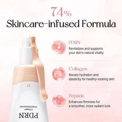 PDRN Collagen Tinted Moisturizer 24-HOUR LASTING LUMINOUS SKIN