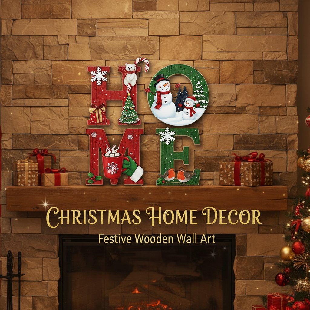 🔥Most Popular in 2026🎄Heritage Christmas Holiday Wooden HOME Sign