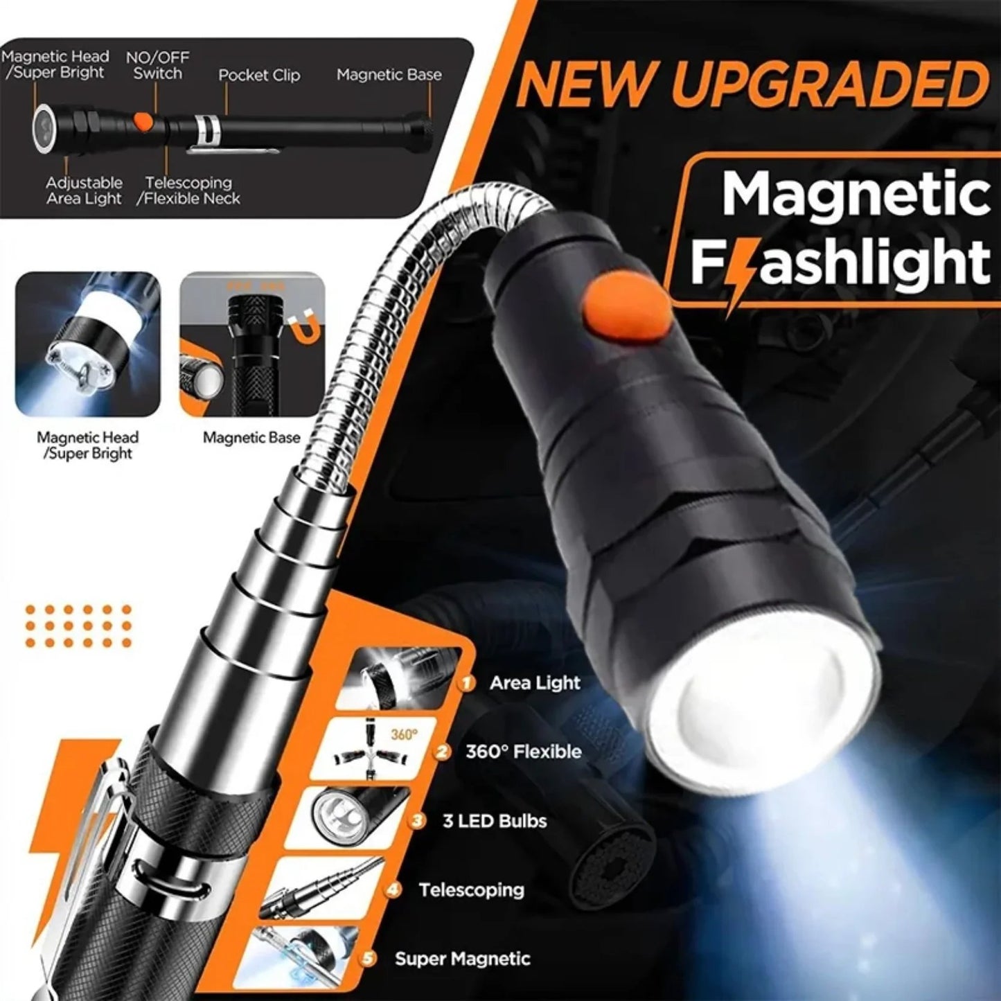 Extendable Magnetic Pickup Tools