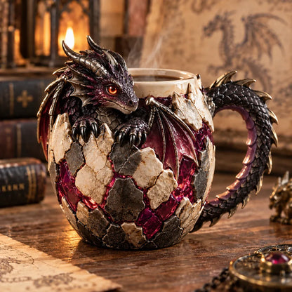 🐉 Dragonbound RealmsTM Sculpted Dragon Mug Collection | 6 Fantasy Realm Designs with Raised 3D Dragon Details ☕
