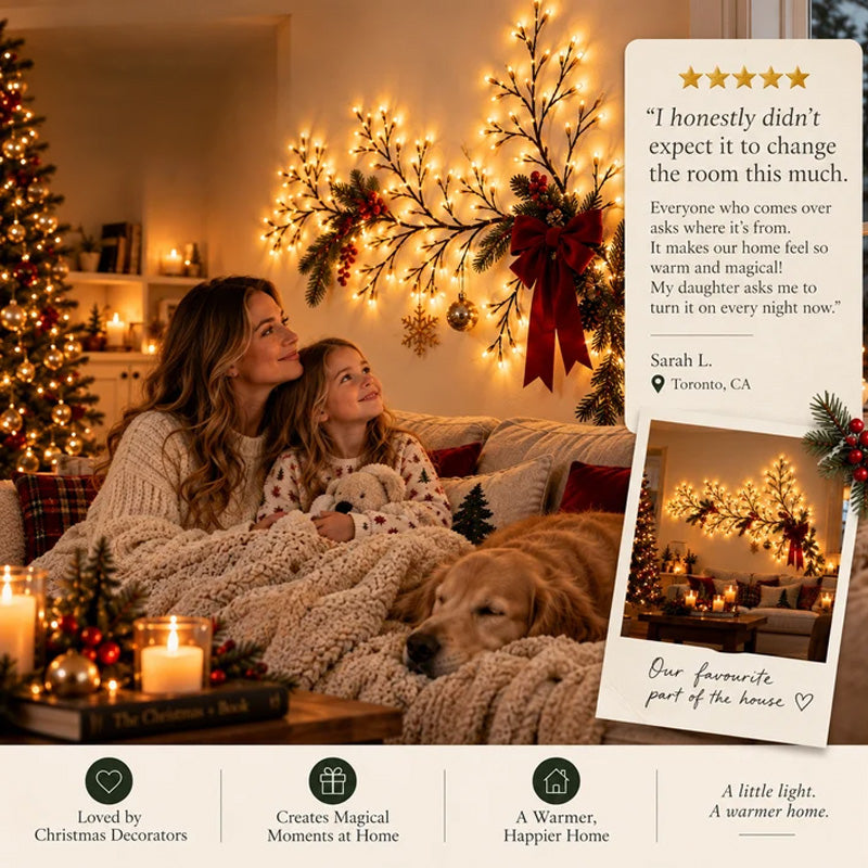 🔥LAST DAY 50% OFF -✨Remote-Controlled Flexible LED Branch Light for Wall Mounting