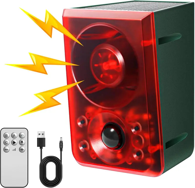 🔥 Last Day 50% OFF-🏠Solar-Powered Outdoor Motion-Activated Alarm – Supports Voice Recording and Volume Adjustment