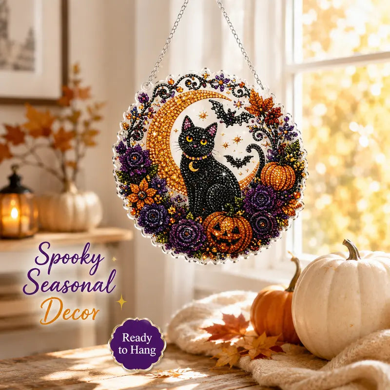 Halloween Diamond Painting Hanging Ornament Kit
