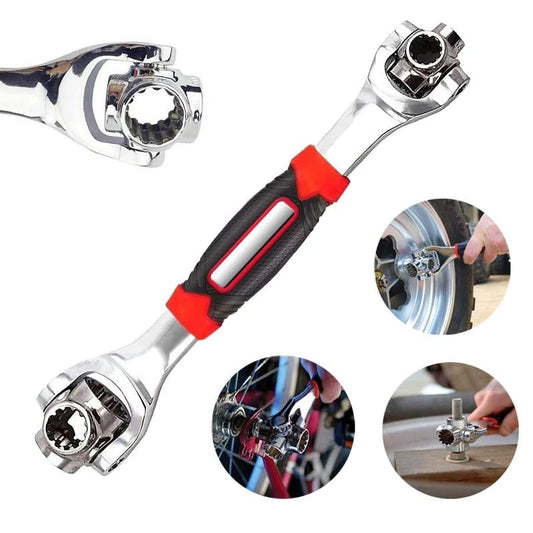 52 in 1 Socket Wrench Tool,Universal Wrench with Multifunction 360 Degree Rotating Head