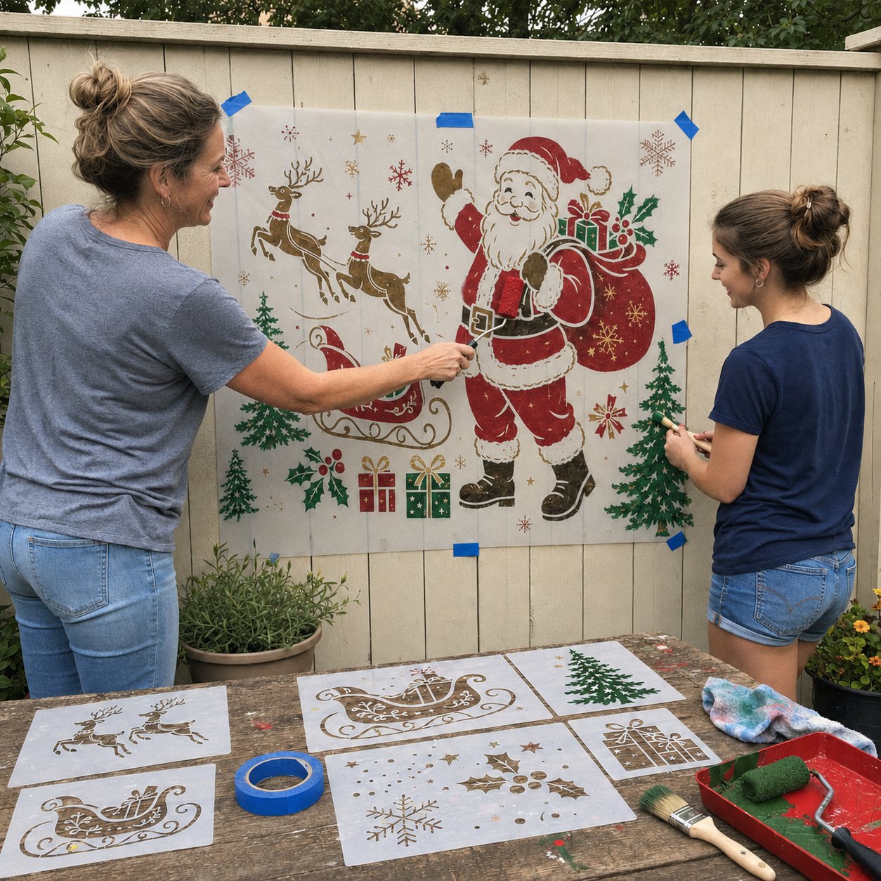 💥 LAST DAY 49% OFF – 🌿 Garden Wall StencilTM Collection | 9 Reusable Mural Designs for Walls, Fences, Porches & Creative Outdoor Makeovers 🎨✨