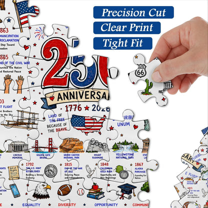 🧩🦅 Patriotic America 1000-Piece Puzzle – A Tribute to Freedom🎁 Buy 2 Free Shipping