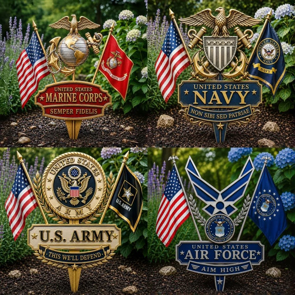 🏆Last Day Promo: 49% OFF 🎖️Semper Fidelis US Marine Corps Garden Stake✈️Buy 2 Free Shipping Today!