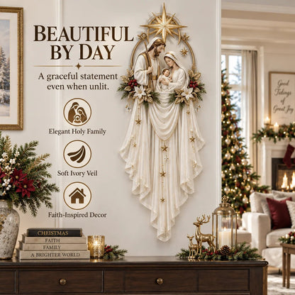 ✨49% OFF Today -⭐ Holy Family Glow™ Illuminated Nativity Wall Hanging