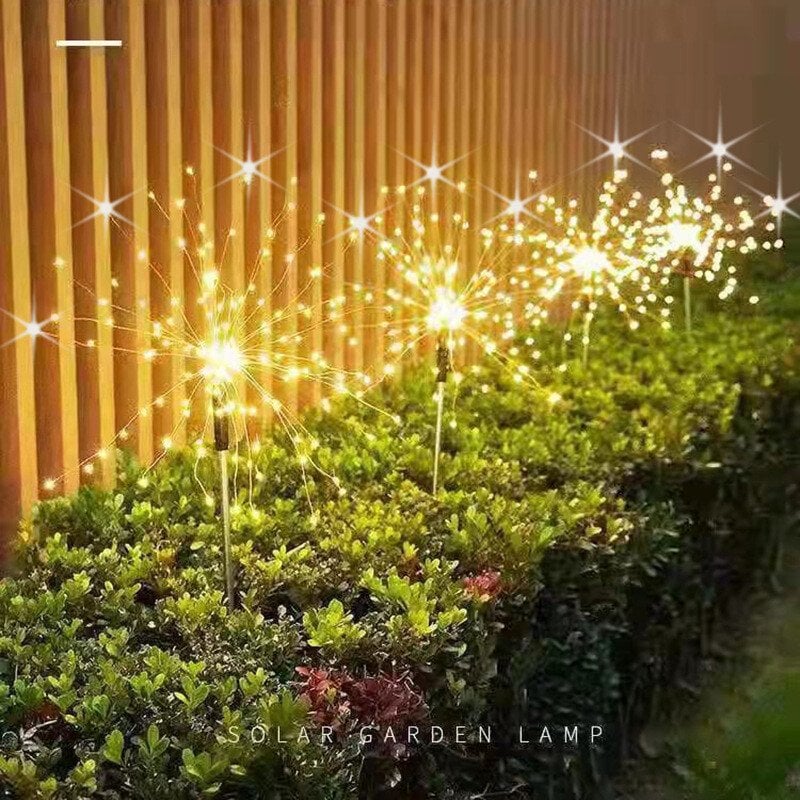 🔥LAST DAY 49% OFF🎁Waterproof Solar Garden Fireworks LED Light