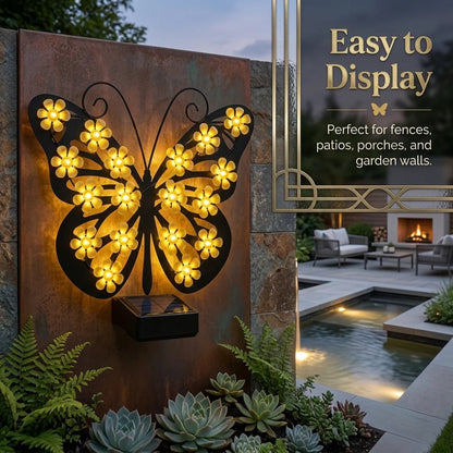 🦋☀️Solar Flapping Wing Butterfly Garden Wall Light
