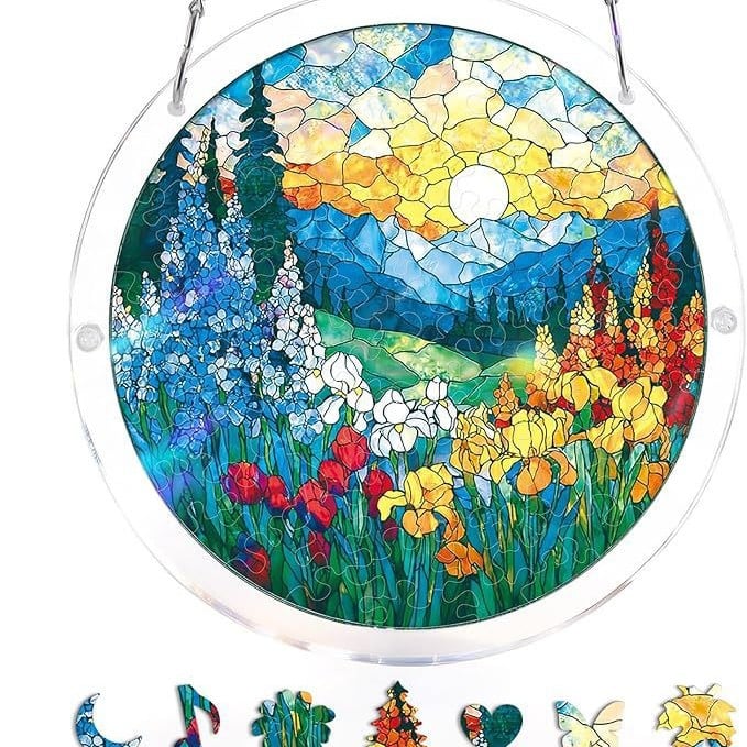 🔥LAST DAY SPECIAL PRICE☀️🛍️Acrylic Jigsaw Puzzle Suncatcher