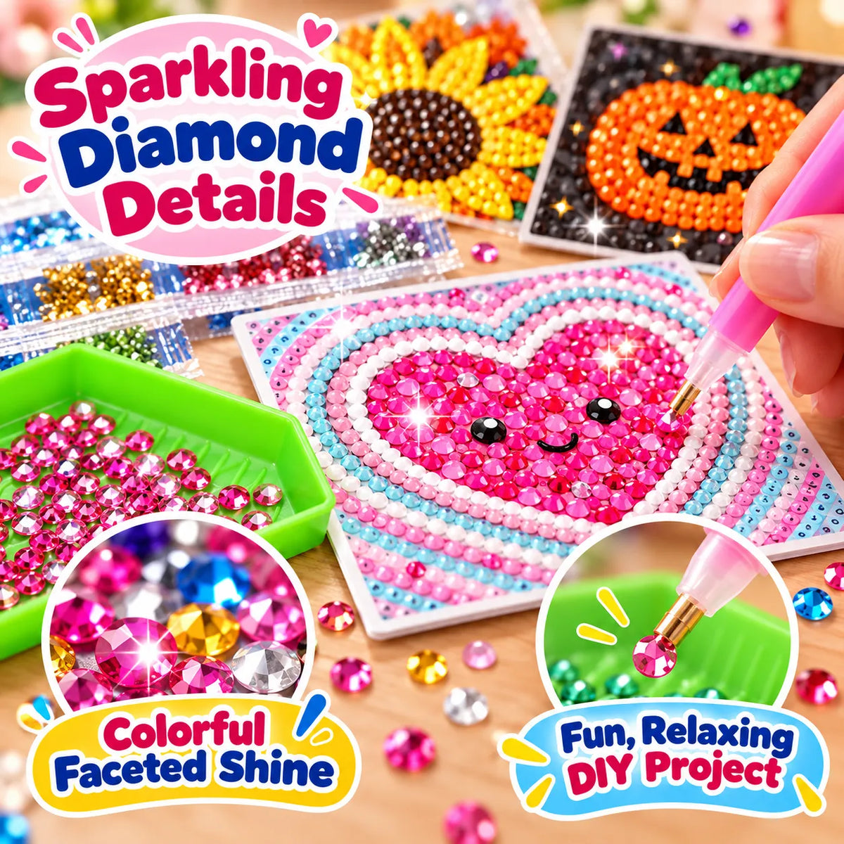 ⏳ Last Day 49% OFF – 💎 2027 Diamond Art Wall Calendar Kit | 12 Monthly Designs + Complete Gem Tools ✨