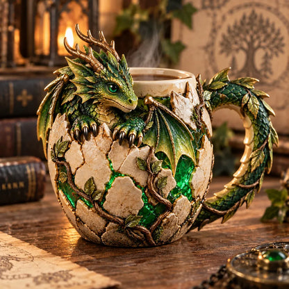🐉 Dragonbound RealmsTM Sculpted Dragon Mug Collection | 6 Fantasy Realm Designs with Raised 3D Dragon Details ☕
