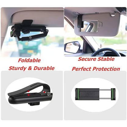 🔥2026 New 1080° Multi-function Sun Visor Universal 360 Degree Rotating Phone Holder Suitable for Any Scene Car Holder