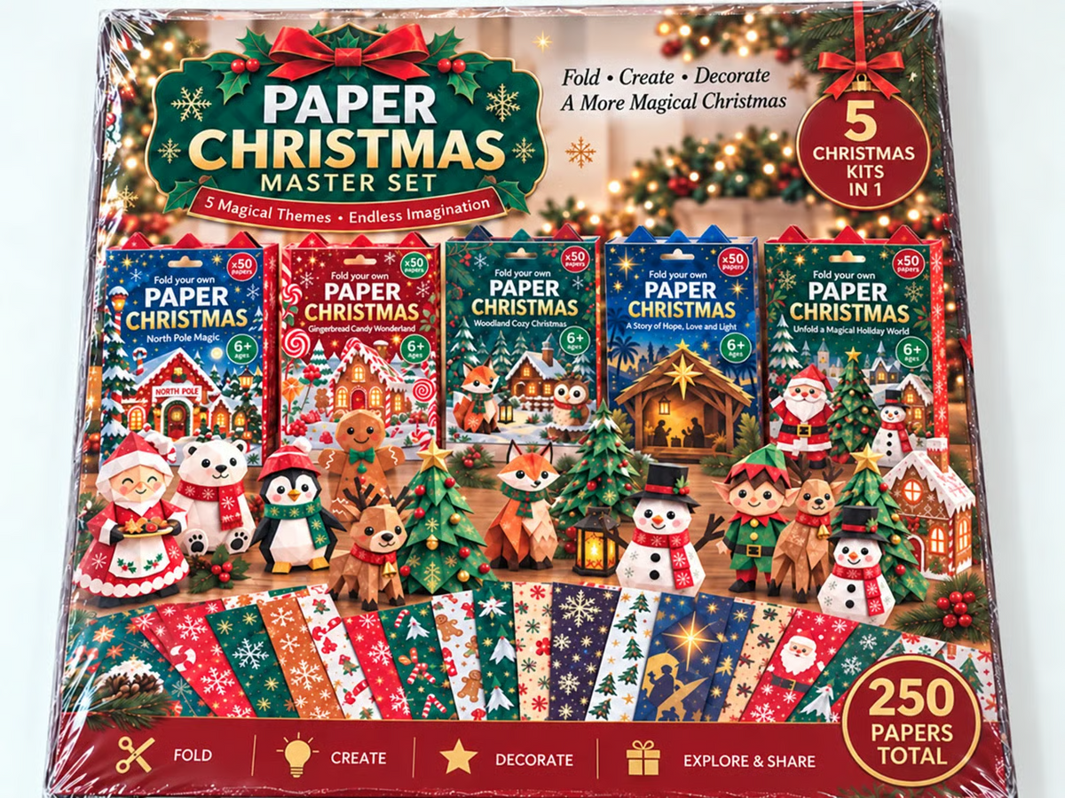 Paper Christmas Master Set with five themes and 250 papers