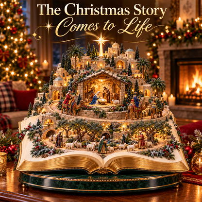 🔥 Last Day 50% OFF-✝️Animated Biblical-Themed Bethlehem Town Scene
