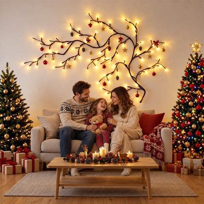🔥LAST DAY 50% OFF -✨Remote-Controlled Flexible LED Branch Light for Wall Mounting
