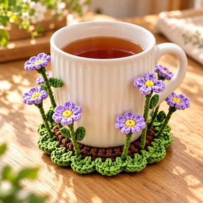 ✨ Last Day – 60% OFF!🌟Handmade Crochet Floral Coaster | Everlasting Table Art 🌸