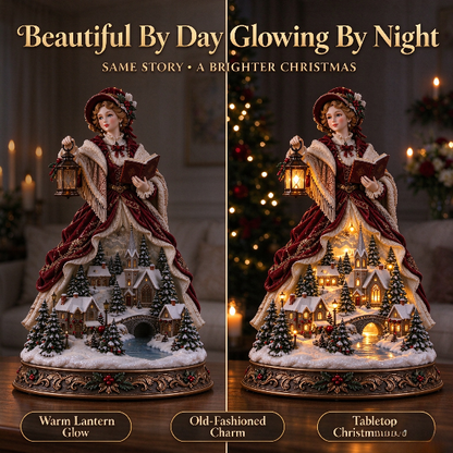 ✨👩 Victorian Christmas Lady Light Figurine