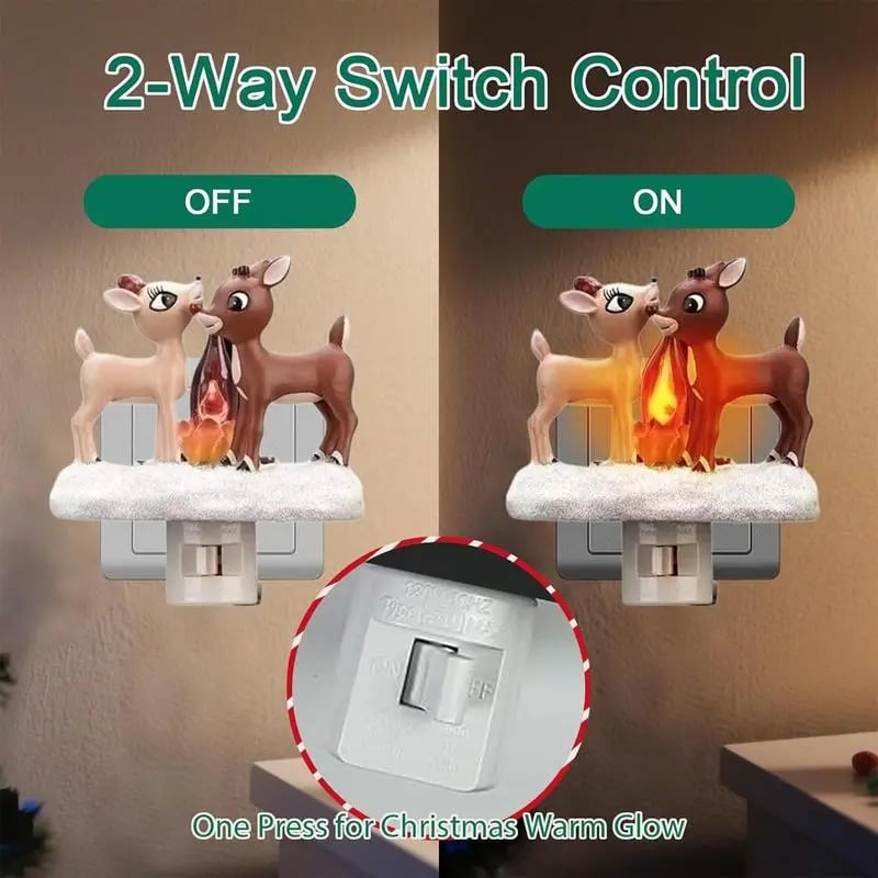Christmas Elk Night Light