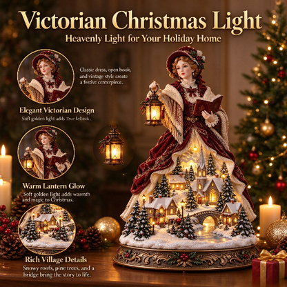 ✨👩 Victorian Christmas Lady Light Figurine