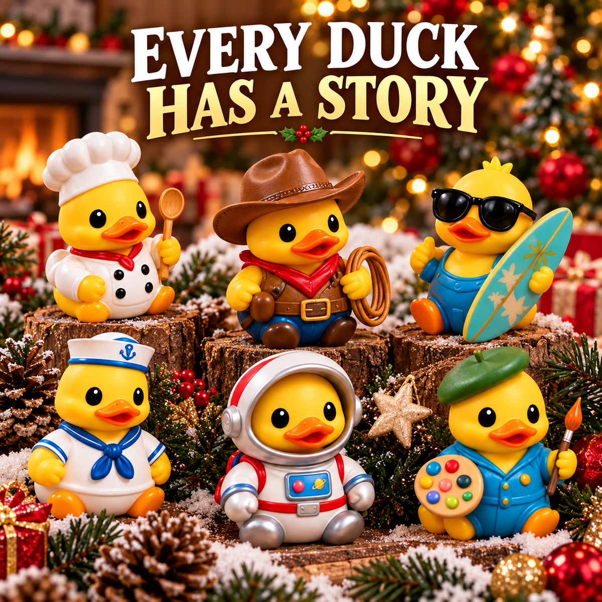 ⏳ Last Day 50% OFF-🦆24-Day 3D Duck Magic Christmas Advent Calendar