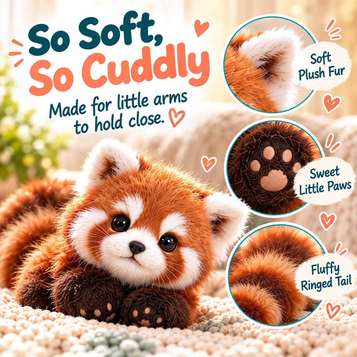 🔥Last Day 49% OFF-🦝Interactive Red Panda