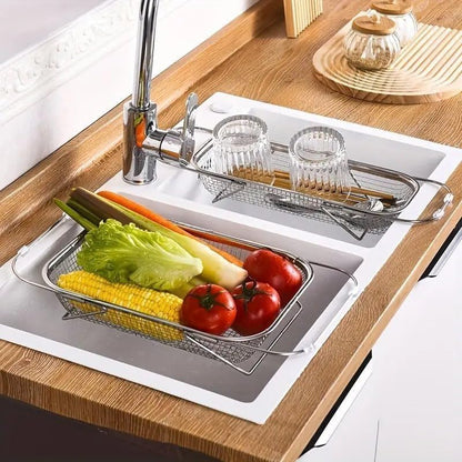 🔥50% OFF TODAY💦Adjustable Over-the-Sink Strainer Basket