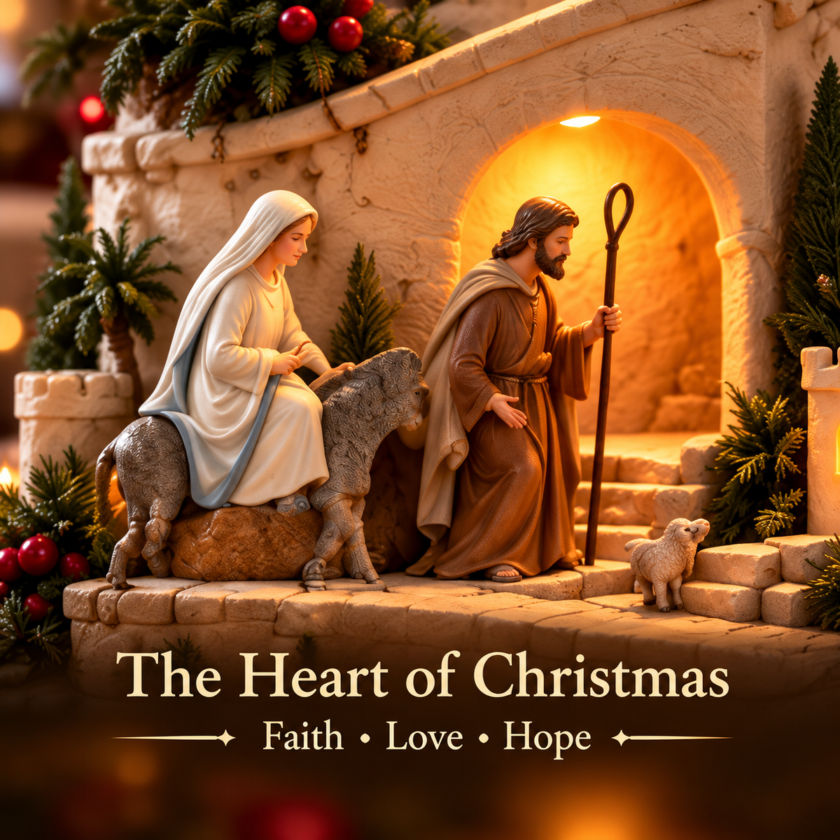 ✨ Last Day – 60% OFF!🌟 Bethlehem Lights Christmas Village™ Illuminated Ornaments✝️