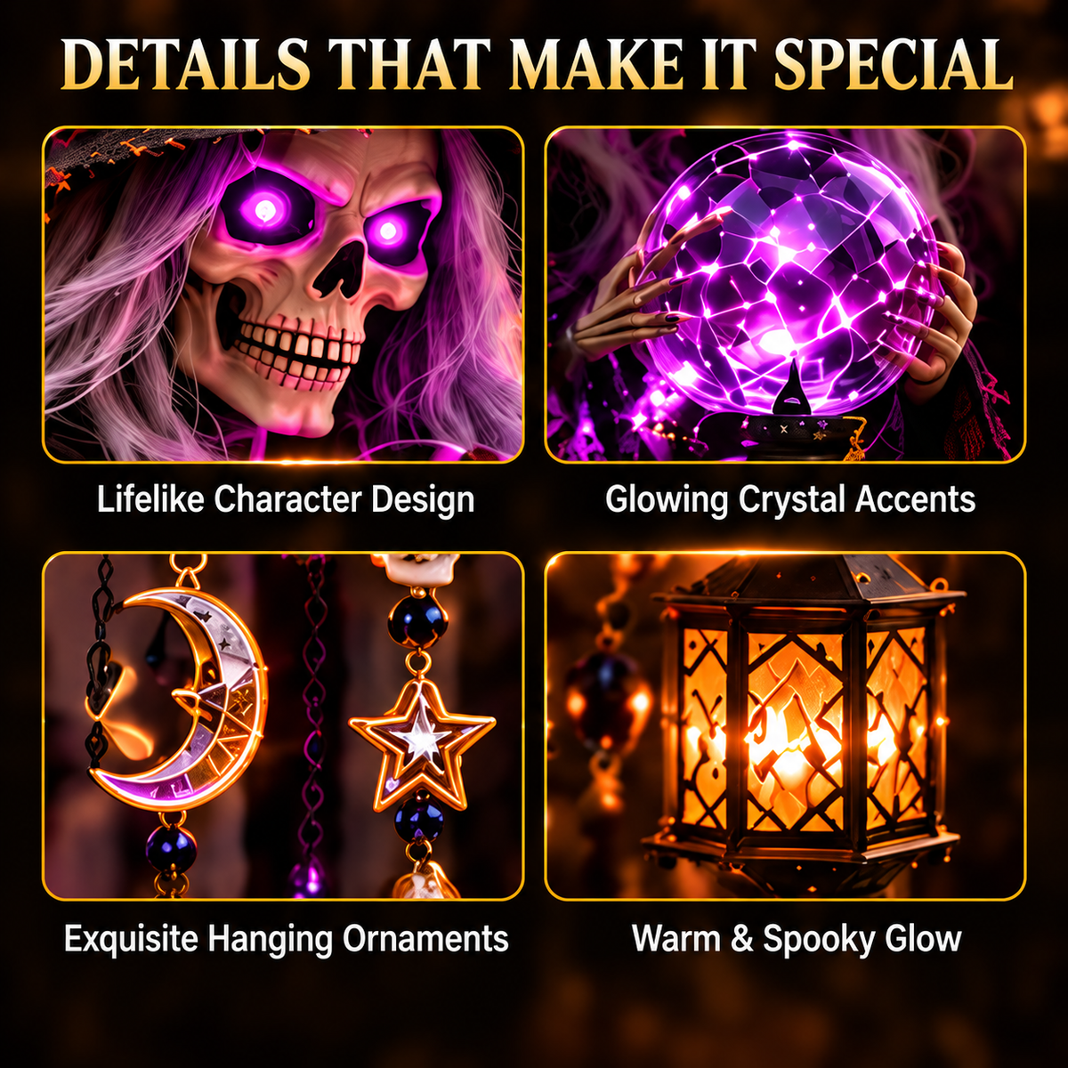 ⏰ LAST DAY 49% OFF - 🎃Light-up Cascading Halloween Character Railing Lights