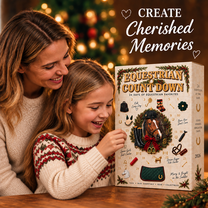 ⏳ Last Day 50% OFF-🐴24 Day Equestrian Countdown Calendar