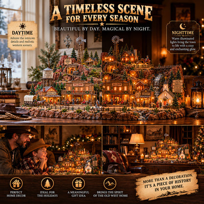 🎄 Last Day 50% OFF-🤠 Ready to Bring the Old West Home?! ⭐ The Old Western Frontier – A Glowing Town Full of Legendary Stories!