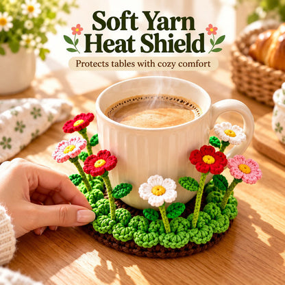 ✨ Last Day – 60% OFF!🌟Handmade Crochet Floral Coaster | Everlasting Table Art 🌸