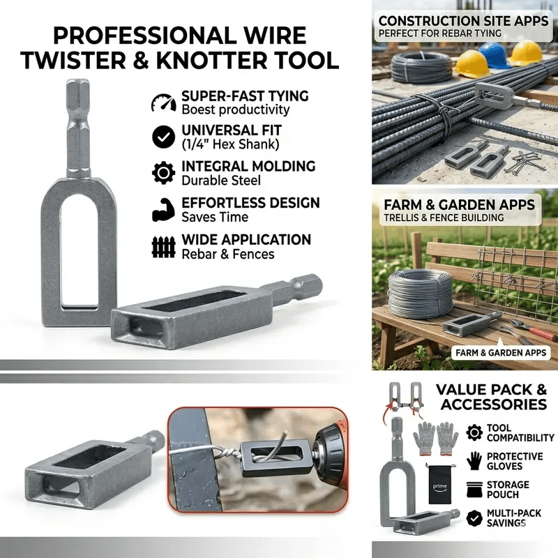 🏆55K+ SOLD⚒️#9/#11 Multi-Functional Wire Winder/Knotter
