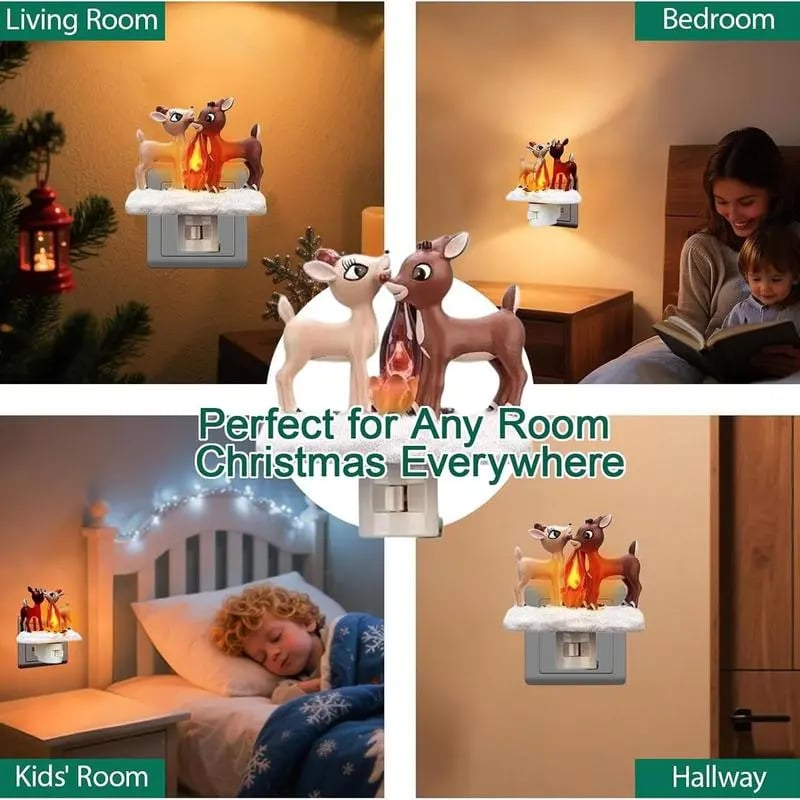 Christmas Elk Night Light