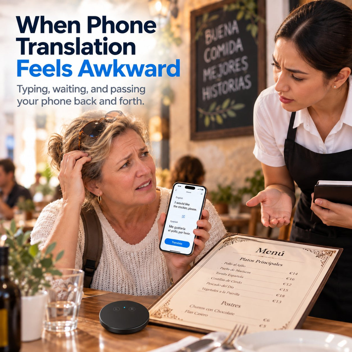 ⏳ Last day! 50% OFF – 🗣️Portable Wireless AI Language Translator