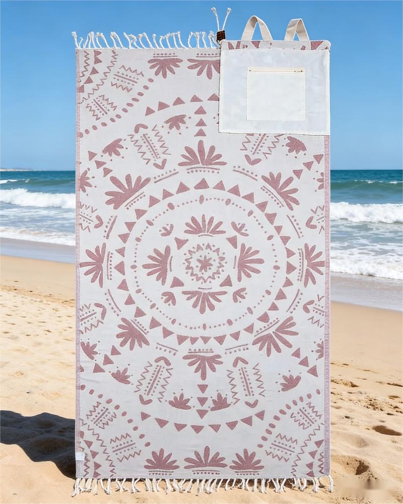 🔥Hot Sale 49% off🌟🌊 2-in-1 Convertible Beach Towel Bag