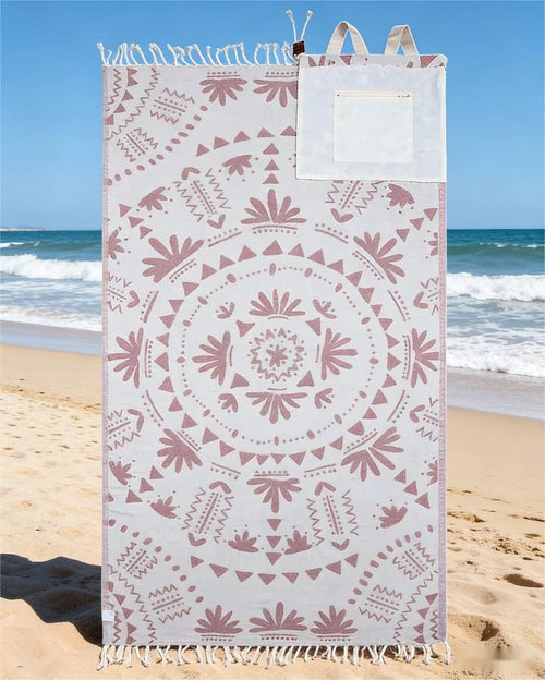 🔥Hot Sale 49% off🌟🌊 2-in-1 Convertible Beach Towel Bag