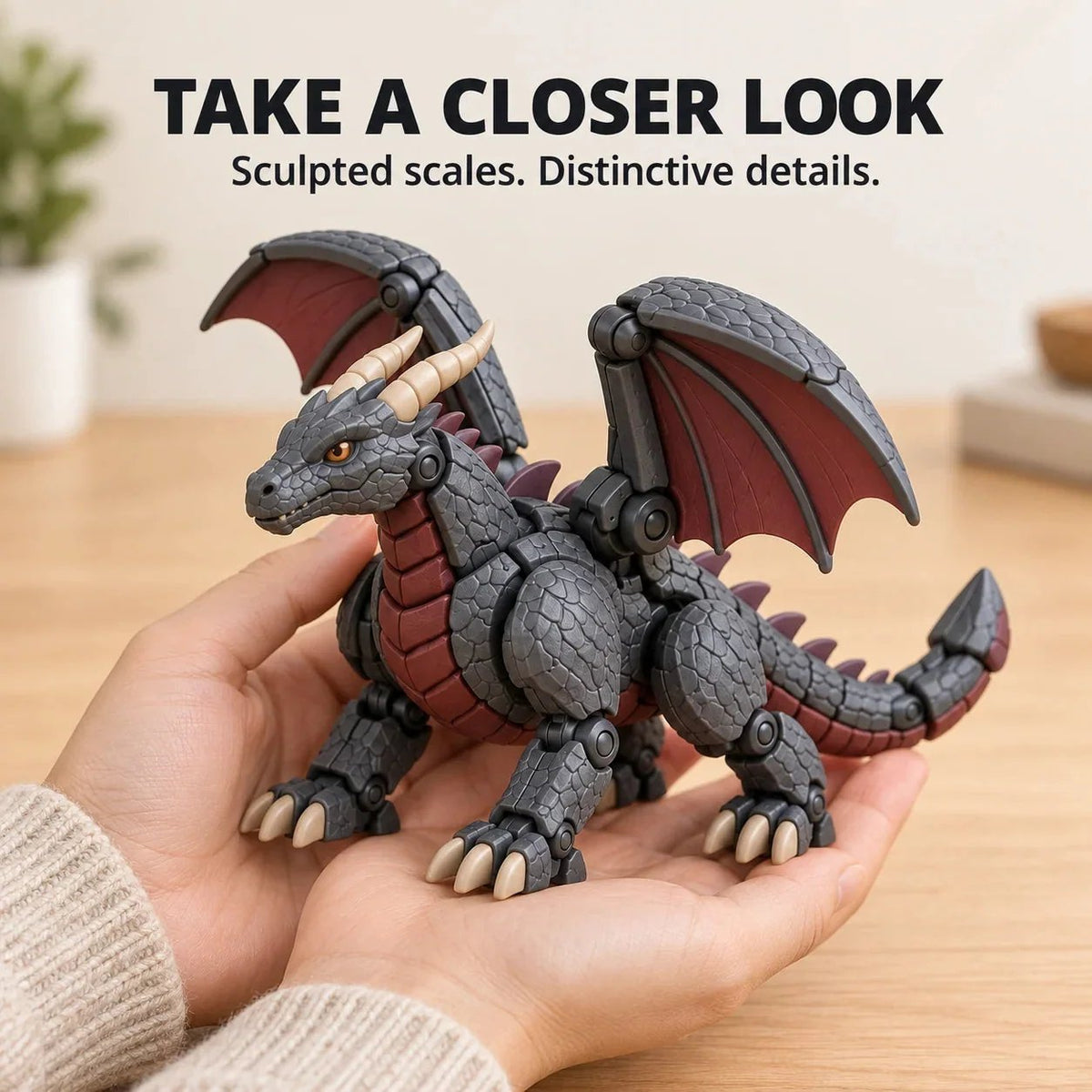 🔥Last Day 49% OFF🔥🐉Transformable Guardian Dragon Egg — A highly detailed, transformable dragon-shaped collectible figure