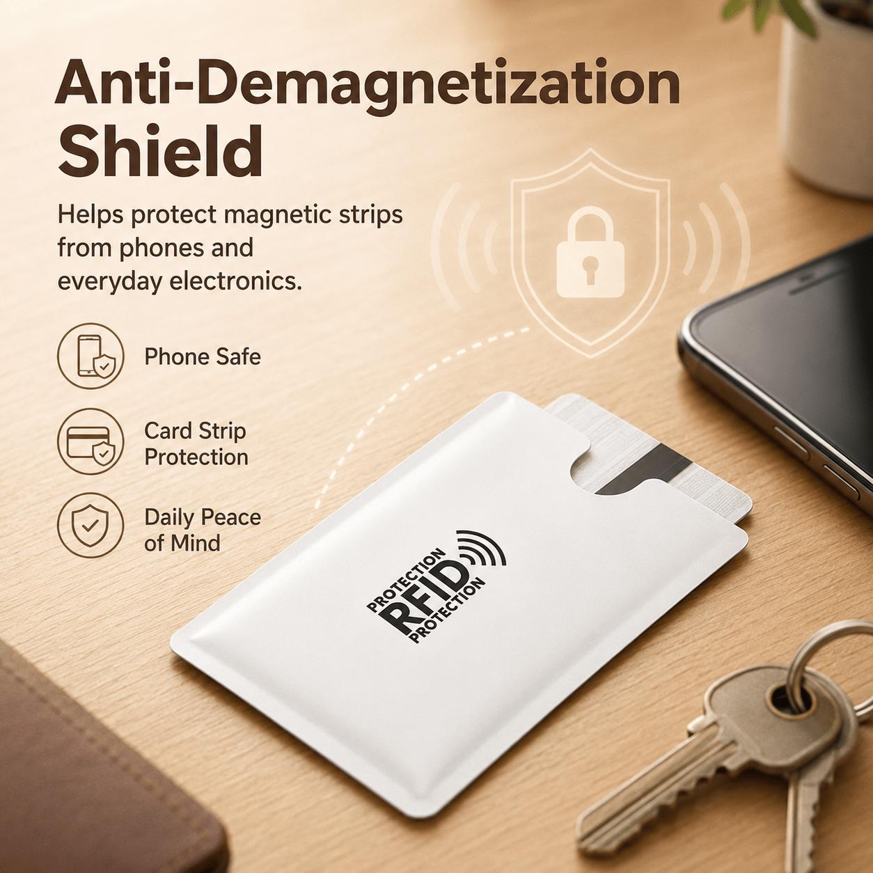 🔒💳 Metallic RFID Blocking Credit Card Sleeve