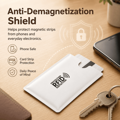 🔒💳 Metallic RFID Blocking Credit Card Sleeve