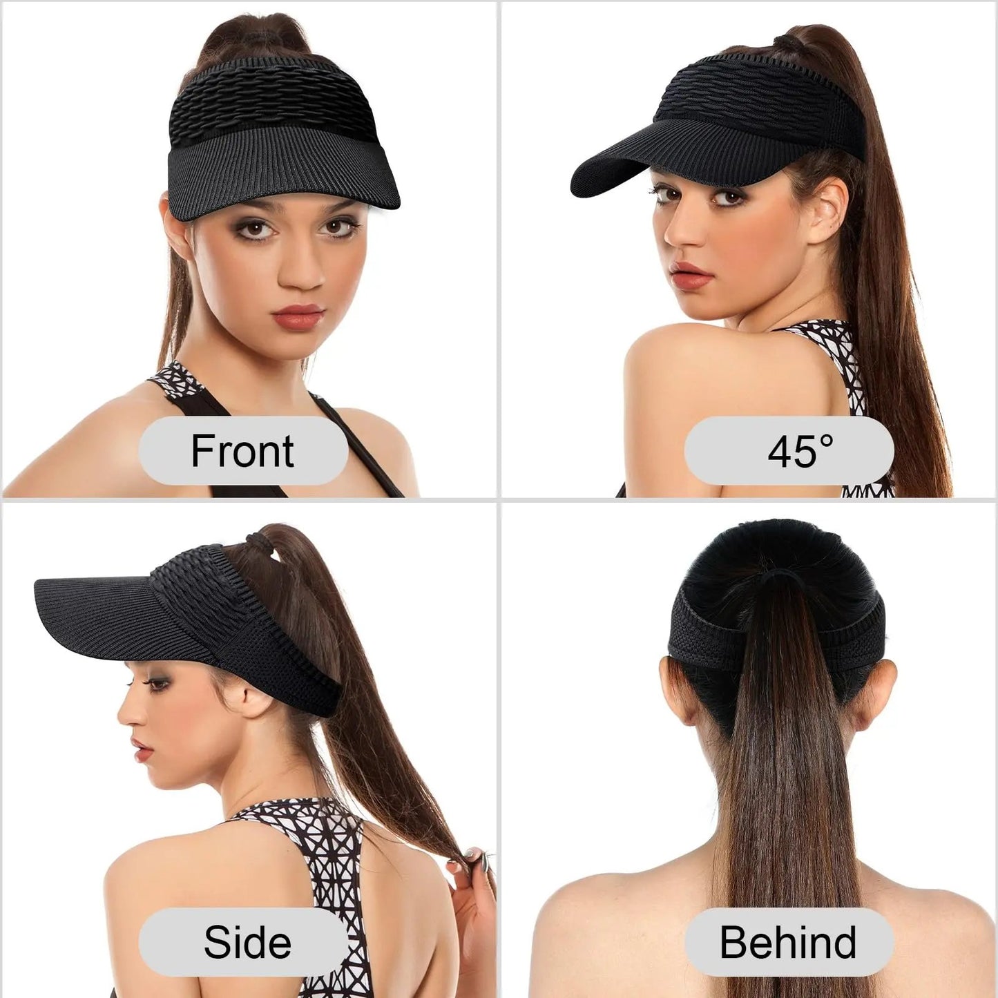 🔥BUY 1 GET 1 FREE - Women's High Ponytail Sun Visor Hats